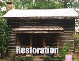 Historic Log Cabin Restoration  Cherokee County, North Carolina